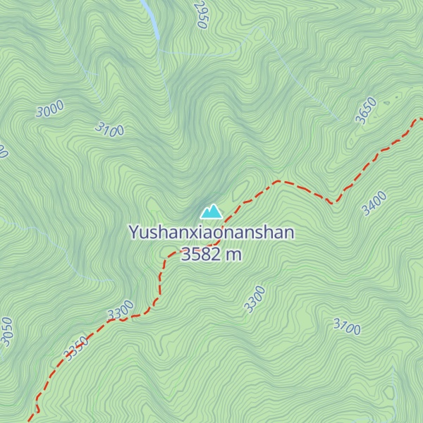 Map of Yushanxiaonanshan