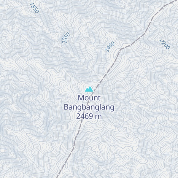Map of Mount Bangbanglang