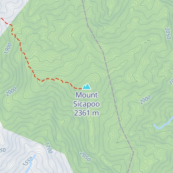 Map of Mount Sicapoo