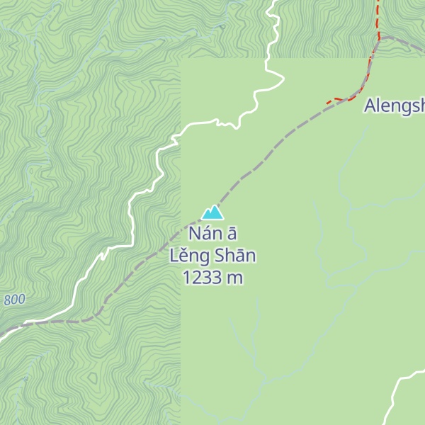 Map of Nán ā Lěng Shān