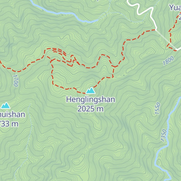 Map of Henglingshan