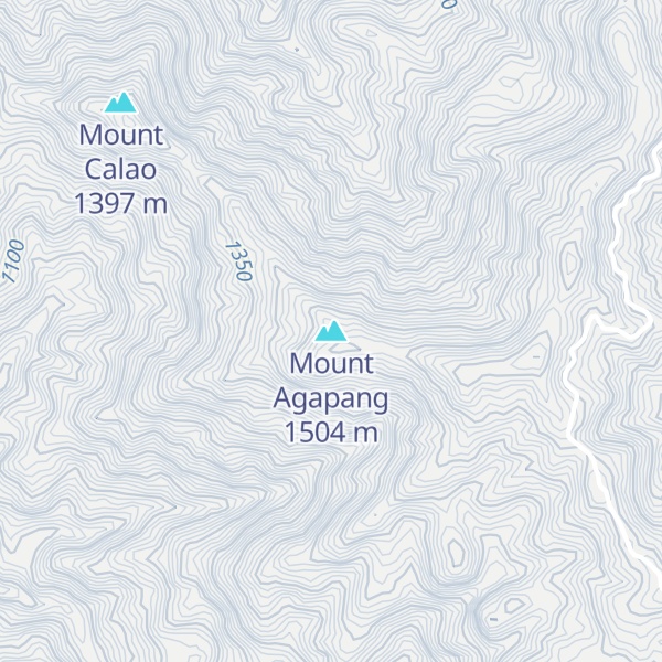 Map of Mount Agapang