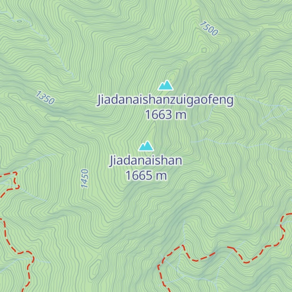 Map of Jiadanaishan
