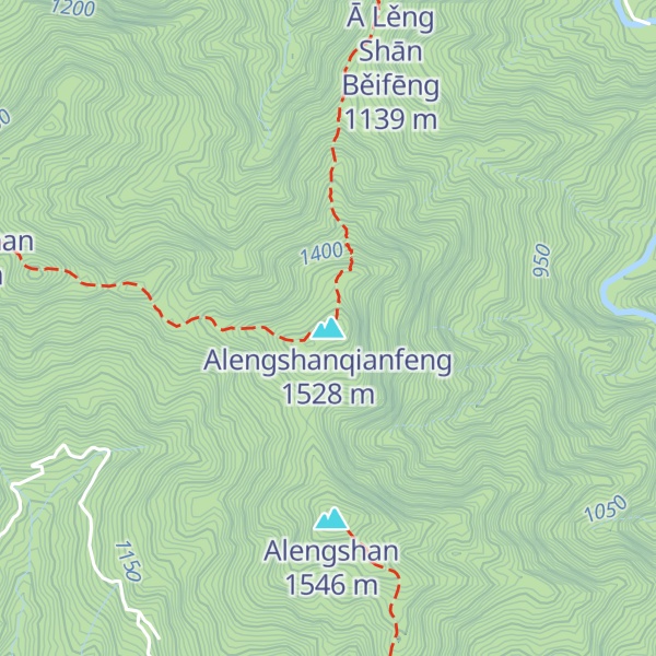 Map of Alengshanqianfeng