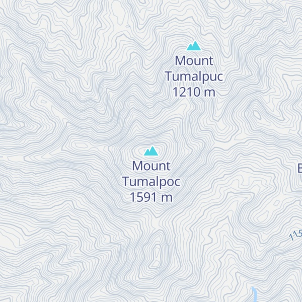 Map of Mount Tumalpoc