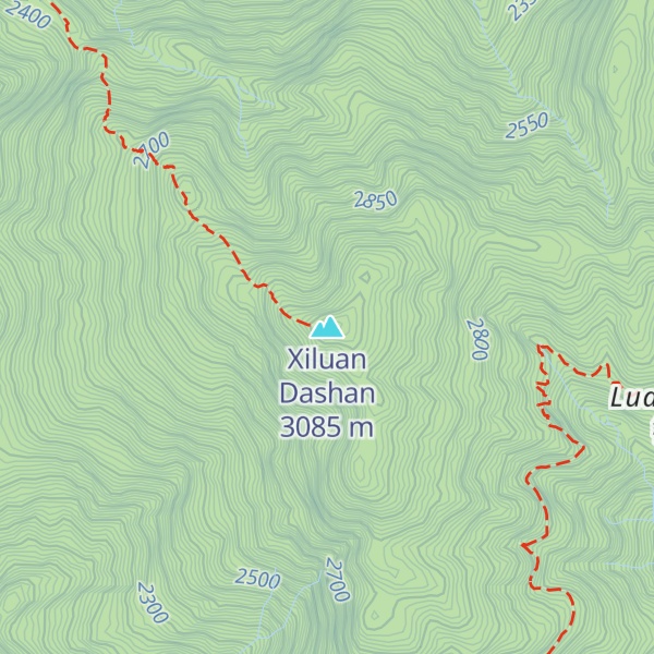 Map of Xiluan Dashan