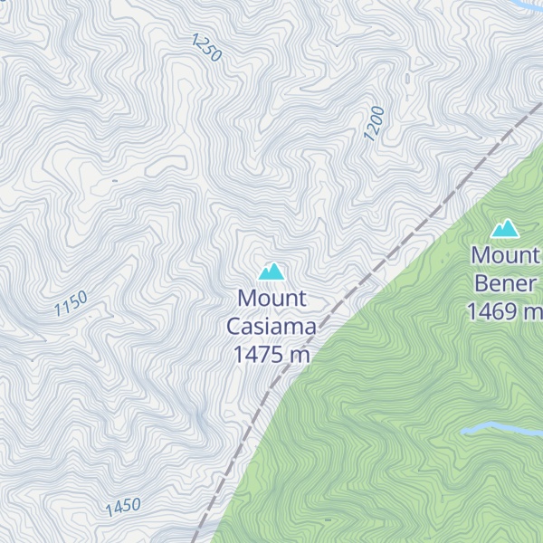 Map of Mount Casiama