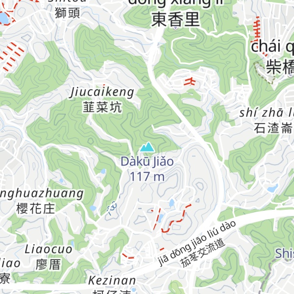 Map of Dàkū Jiǎo