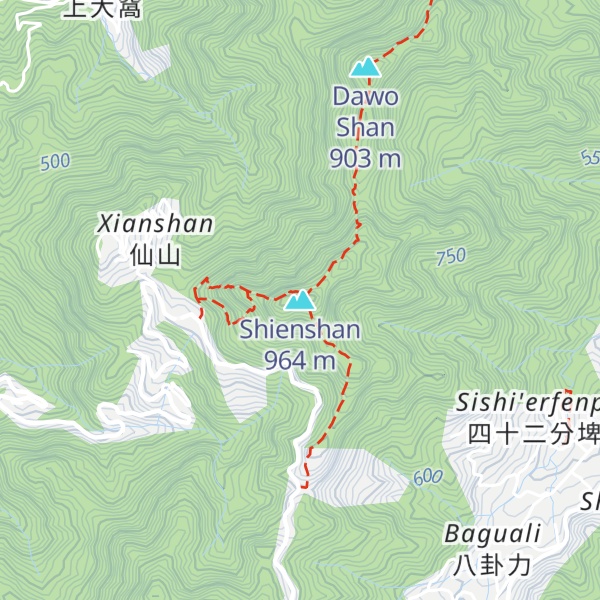 Map of Shienshan