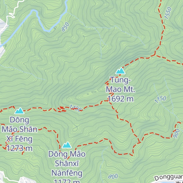 Map of Dōng Mǎo Shān Xī Nán Fēng