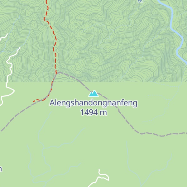 Map of Alengshandongnanfeng