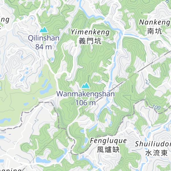 Map of Wanmakengshan
