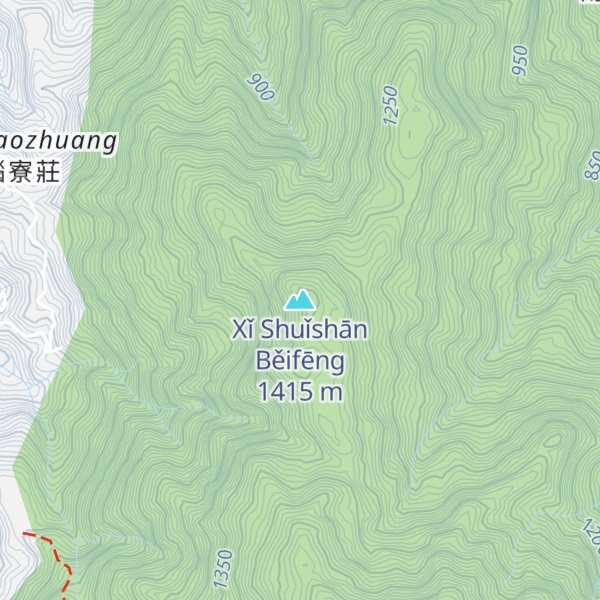 Map of Xǐ Shuǐshān Běifēng