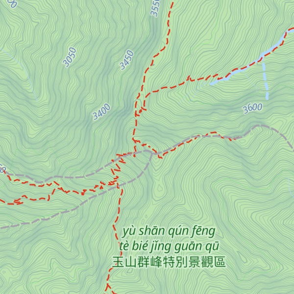 Map of Yushan / Jade Mountain