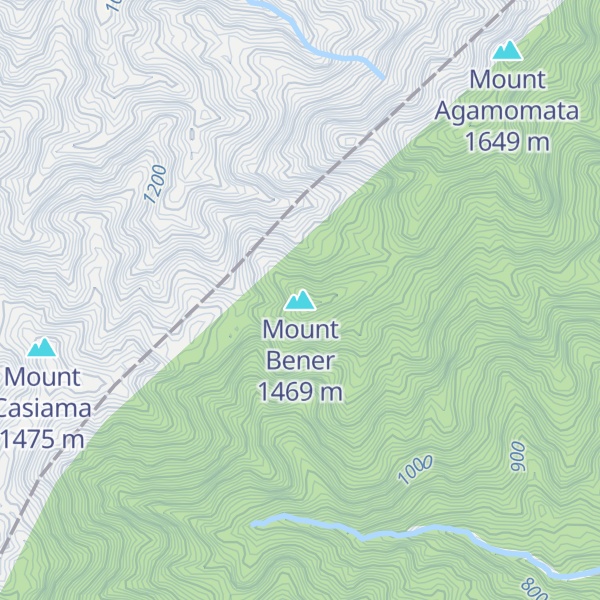 Map of Mount Bener