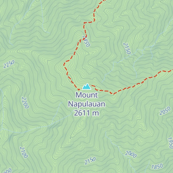 Map of Mount Napulauan