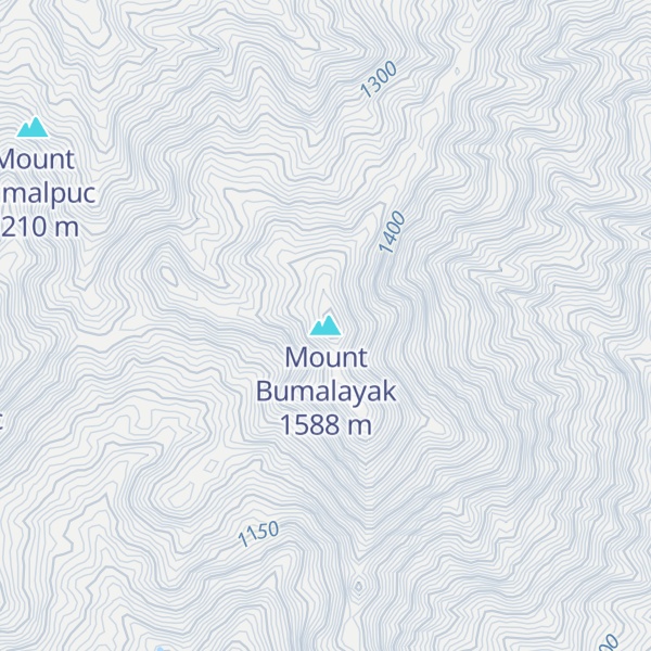 Map of Mount Bumalayak