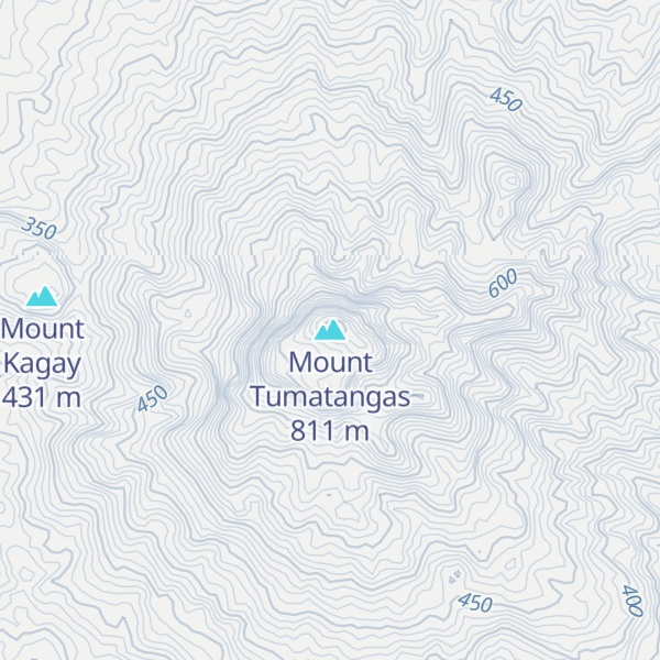 Map of Mount Tumatangas