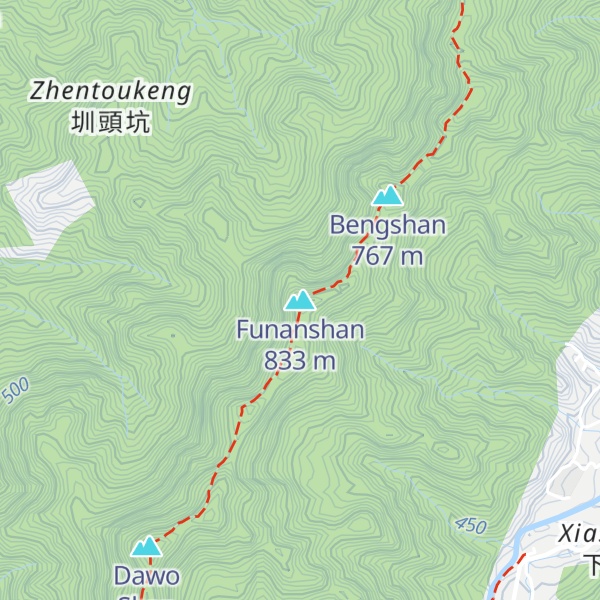 Map of Funanshan