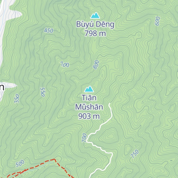 Map of Tiān Mǔshān