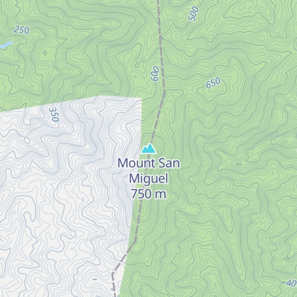 Map of Mount San Miguel