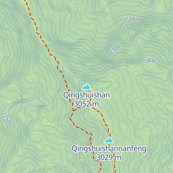 Map of Qingshuishan