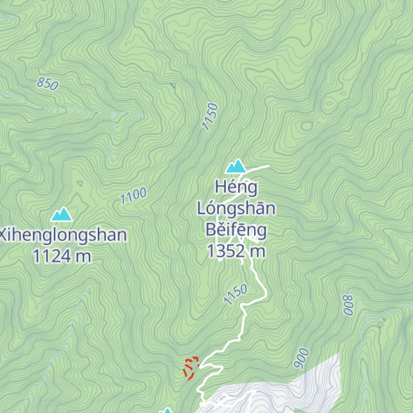 Map of Henglongshan