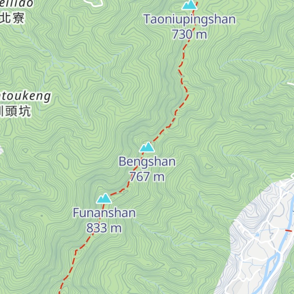 Map of Bengshan