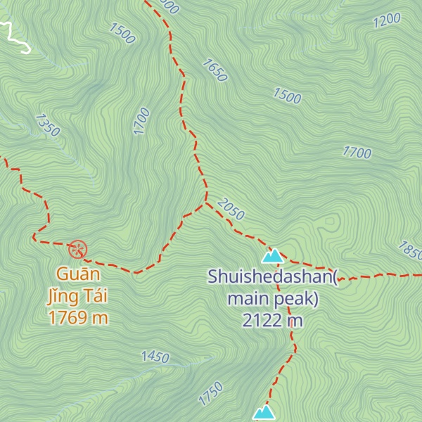 Map of Shuishedashan
