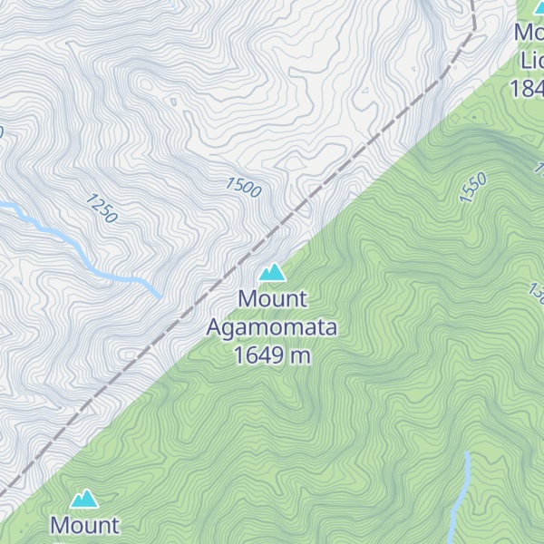 Map of Mount Agamomata
