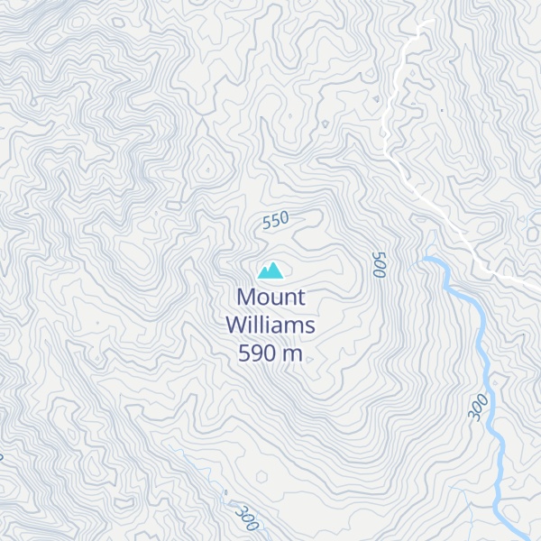 Map of Mount Williams