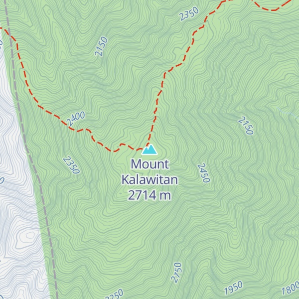 Map of Mount Kalawitan