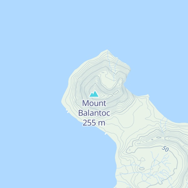 Map of Mount Balantoc