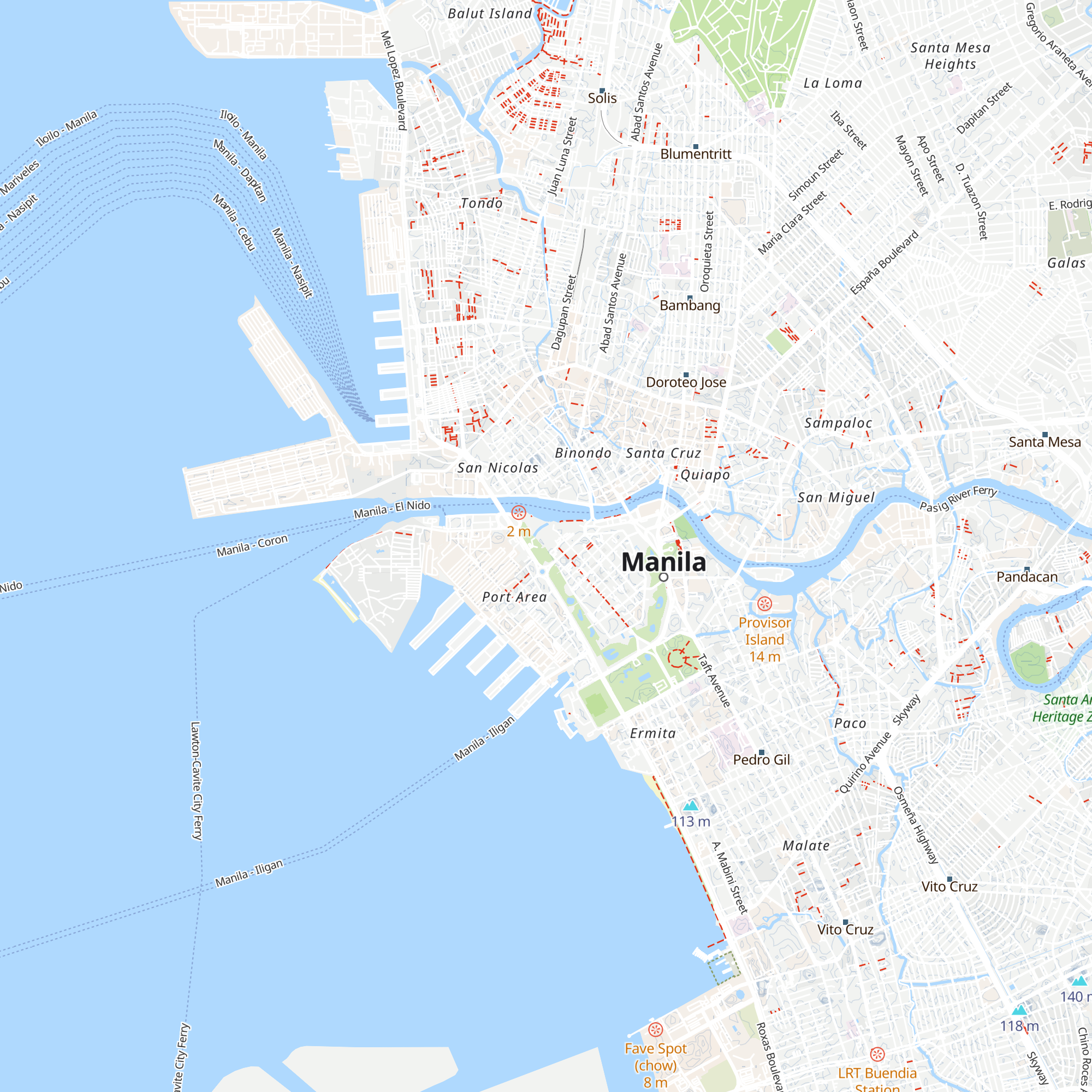 Intramuros Visitors' Center map