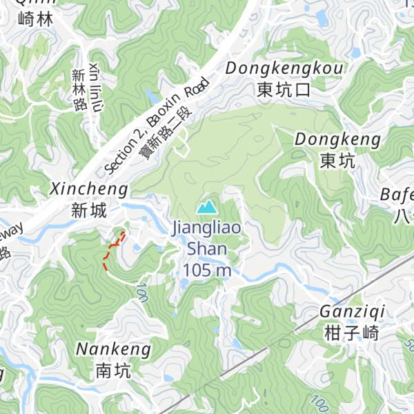 Map of Jiangliao Shan