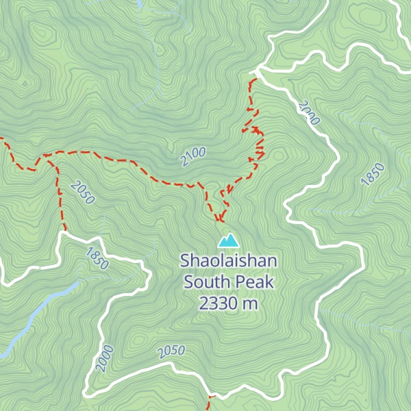 Map of Shaolaishan