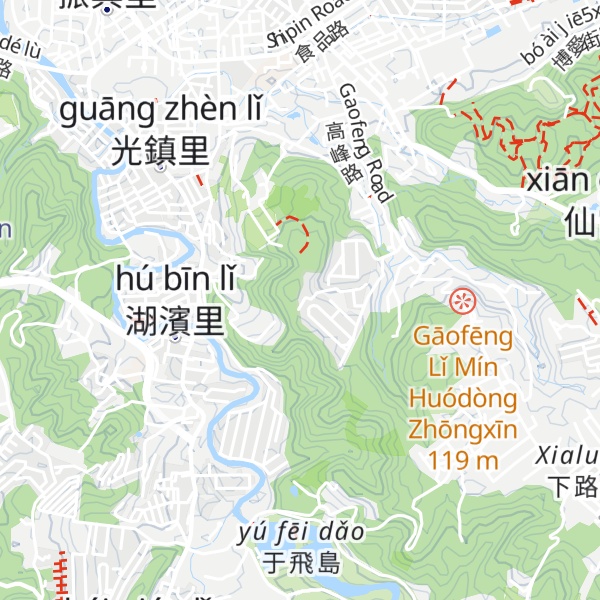 Map of Yindoushan