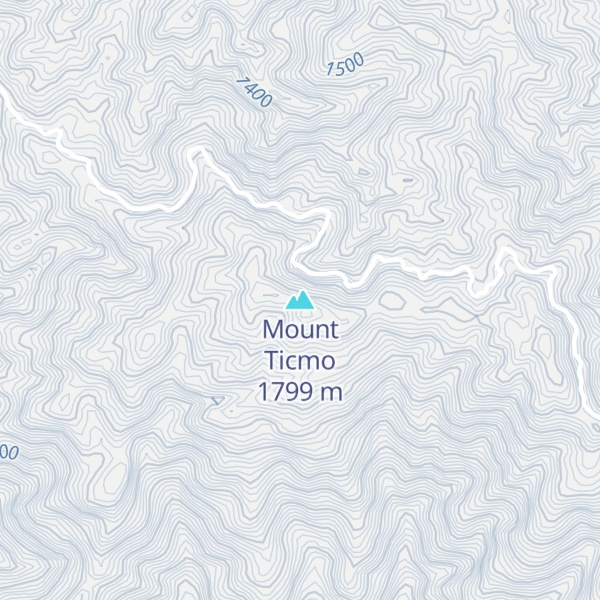 Map of Mount Ticmo