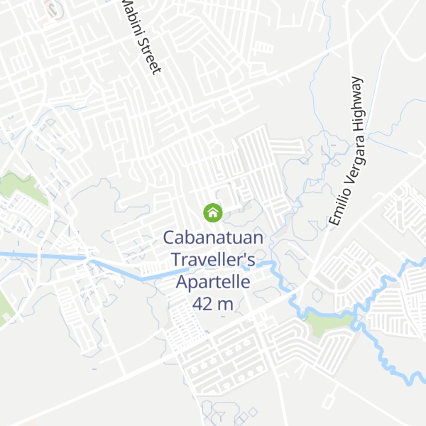 Map of Cabanatuan Traveller's Apartelle