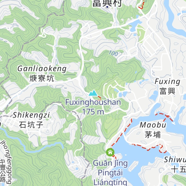 Map of Fuxinghoushan