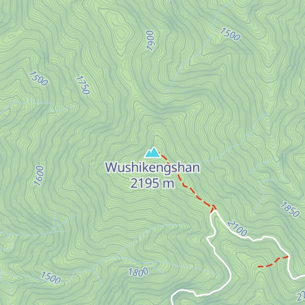 Map of Wushikengshan