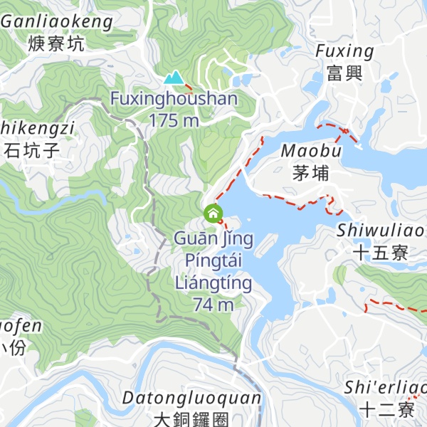 Map of Guān Jǐng Píngtái Liángtíng
