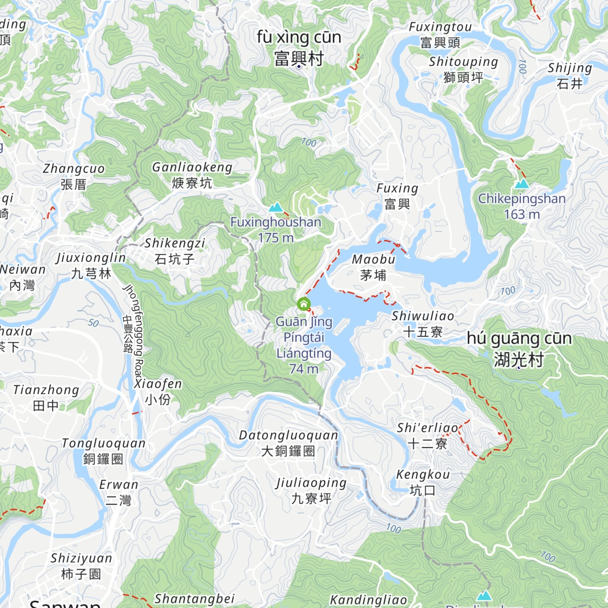 Guān Jǐng Píngtái Liángtíng map