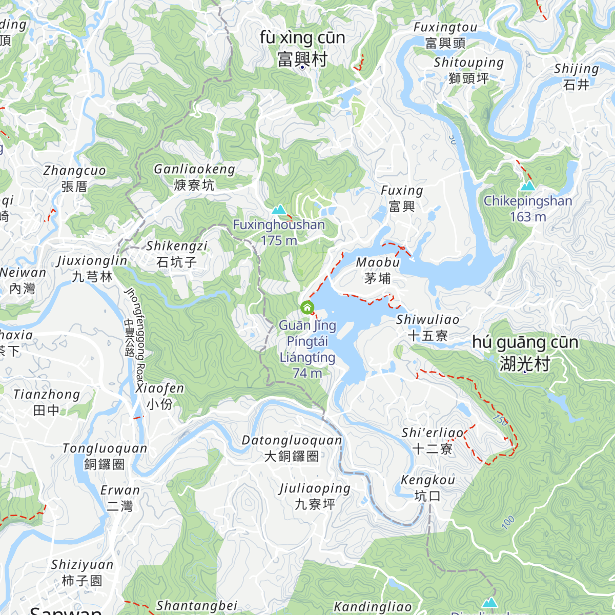 Guān Jǐng Píngtái Liángtíng map