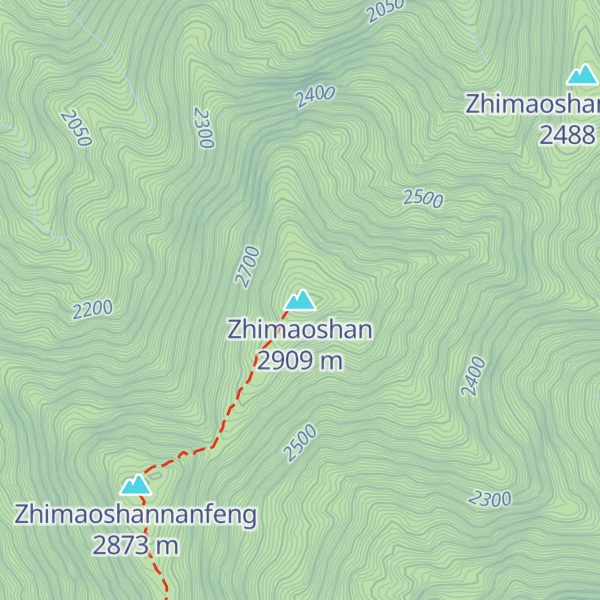 Map of Zhimaoshan