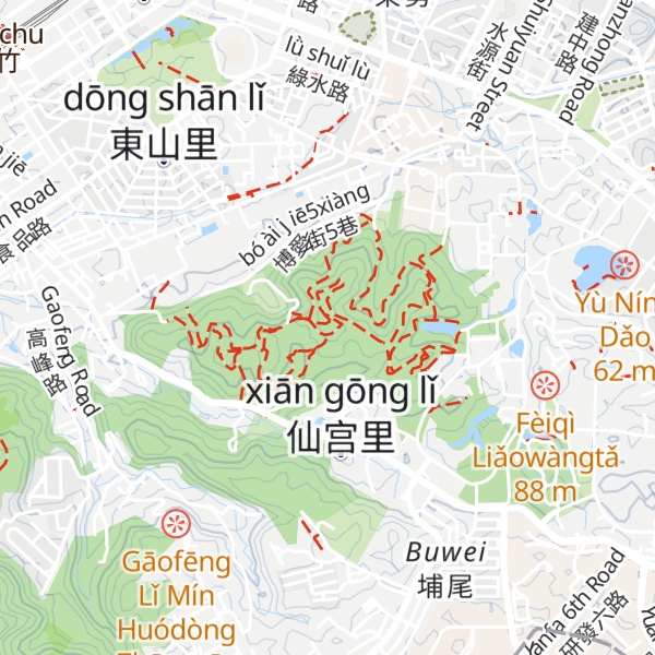 Map of Shibajianshan