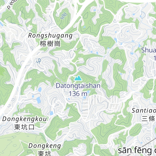 Map of Datongtaishan