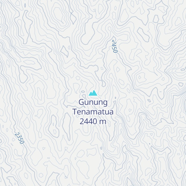 Map of Gunung Tenamatua