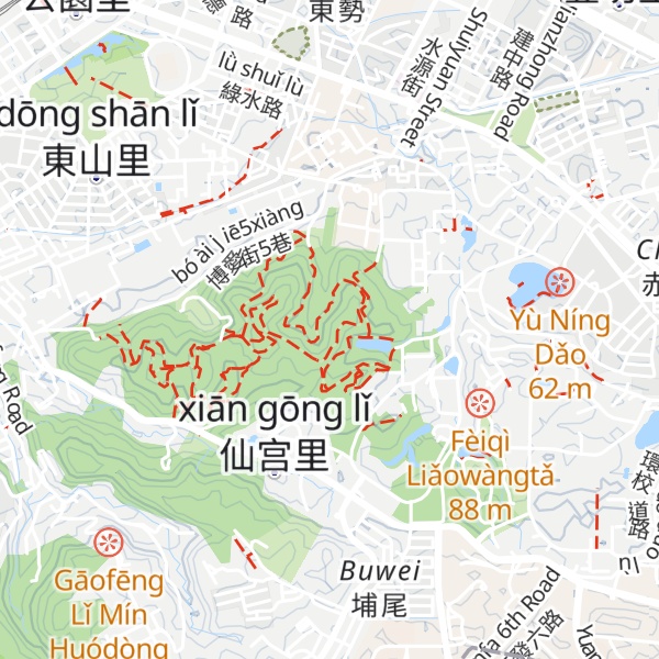 Map of Shibajianshandongfeng