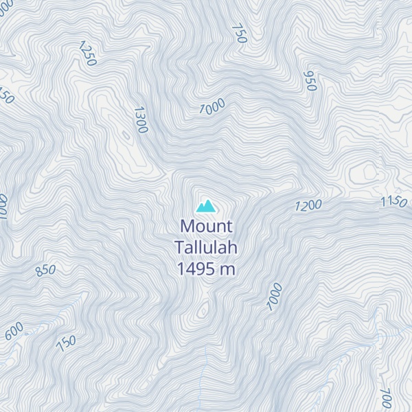 Map of Mount Tallulah